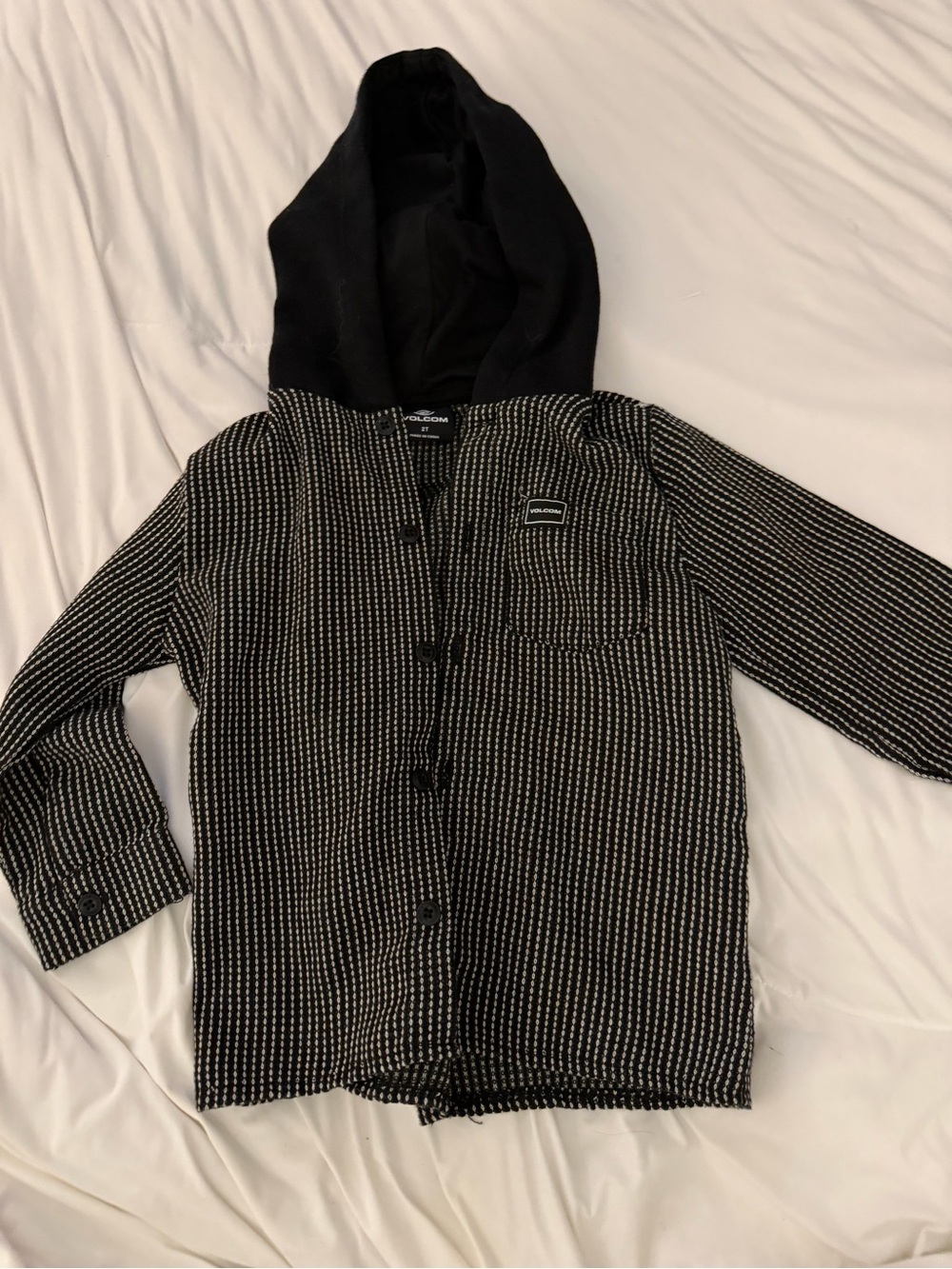 Volcom Kids Shacket with Hood Button-Up Jacket